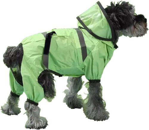 Dog Raincoat A roupa impermeável com capa de chuva para cachorrinhos é leve e adequada para cães de pequeno e médio porte (Color : A1, Size : Medium)