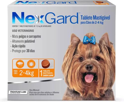 Nexgard Cães Antipulgas E Carrapatos 02 A 04 Kg