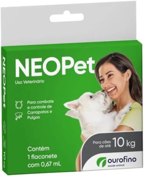 Antipulgas E Carrapatos Neopet Ourofino Para Cães Até 10 Kg.