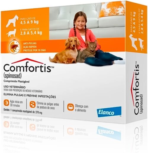 Antipulgas Comfortis 270 Mg Cães E Gatos