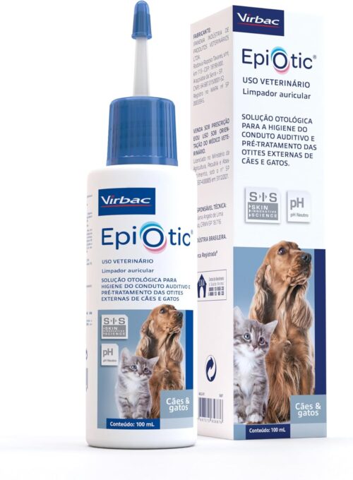 Virbac Epiotic SIS Tratamento Otológico para Cães 100mL