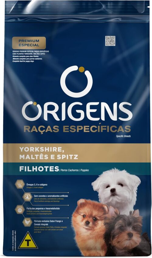 Adimax Ração Origens Raças Especificas Para Filhotes De Yorkshire Maltês E Spitz - 10 1Kg