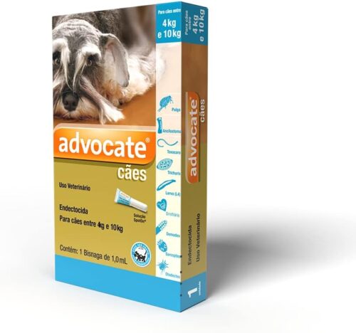 Antipulgas Advocate Bayer para Cães de 4kg até 10kg - 1 Bisnaga de 1,0ml