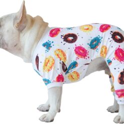 CuteBone Pijamas para cães e gatos, roupas para cães, roupas para animais de estimação, pijamas P180XS