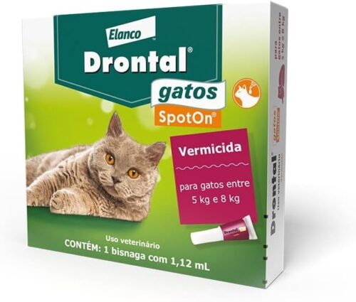 Drontal® Gatos Spot On® Vermífugo tópico para gatos para Gatos de 5 Kg a 8 Kg - 1 Bisnaga