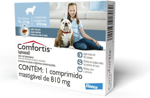 Elanco Comfortis - Antipulgas para cães 18 a 27kg - 1 comprimido