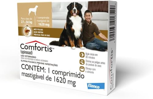 Elanco Comfortis - Antipulgas para cães de 27 a 54kg - 1 comprimido