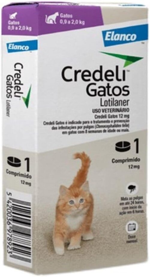 Elanco Credeli Antipulgas para Gatos de 0,9 a 2kg - 12mg