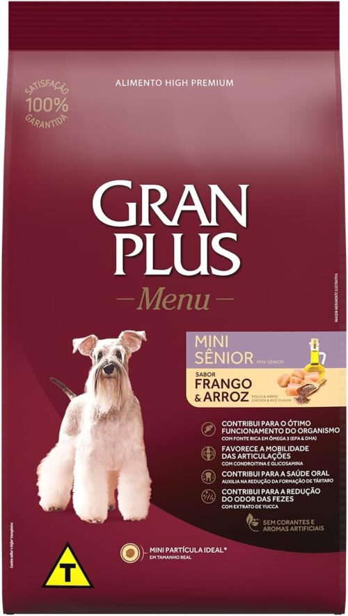 GRANPLUS MENU CAO SENIOR - RAÇAS PEQUENAS - 10,1kg