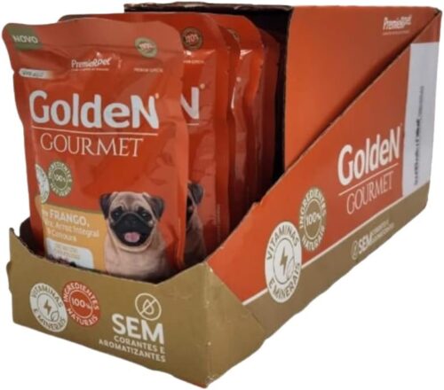 Golden Gourmet Para Cães Adulto Pequeno Porter Sabor Frango 85g- Caixa com 20 unidades