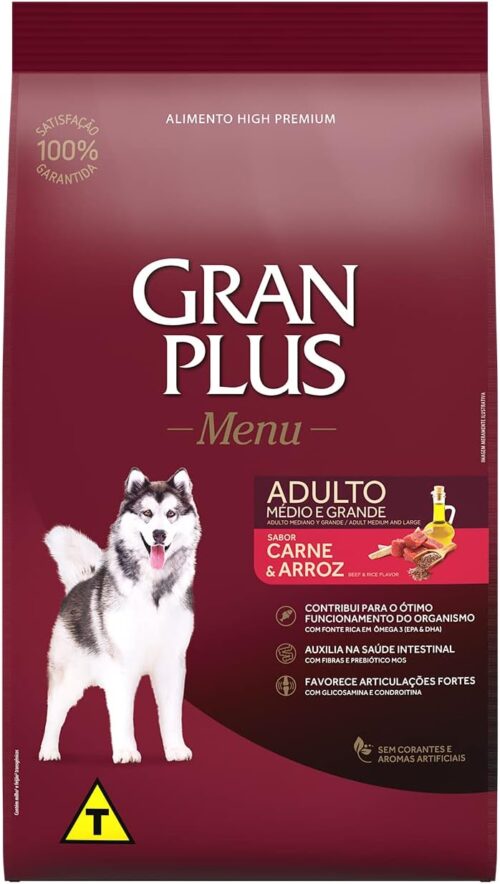 Granplus CAES MENU ADULTO CARNE E ARROZ - 20kg