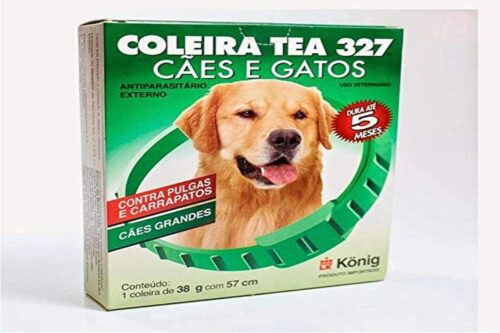 KONIG Coleira Tea 38G - Antipulgas E Carrapatos Para Cães - Grande Porte