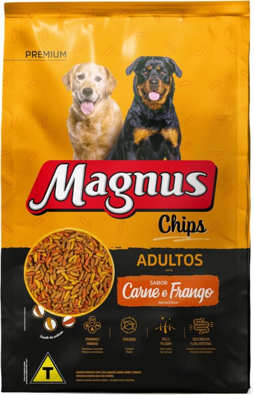 Magnus Ração Seca Para Cães Adultos Chips 15Kg Adimax