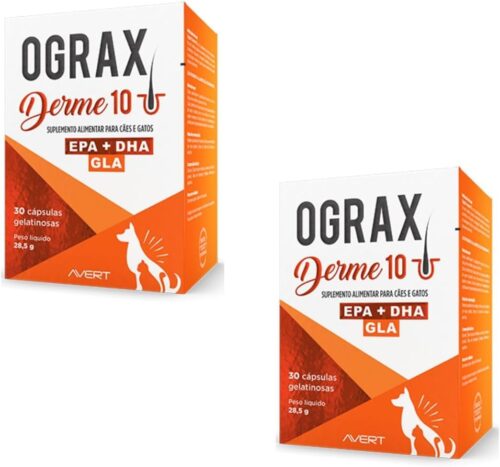 OGRAX DERME 10 - SUPLEMENTO ALIMENTAR COM 2 UNIDADES