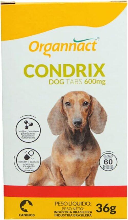 Organnact Condrix Dog Tabs 600mg, multicolorido