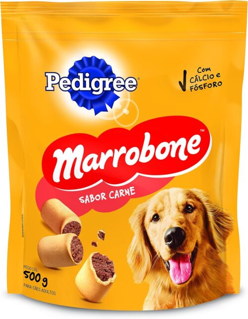 PEDIGREE Biscoito Para Cachorros Pedigree Marrobone Carne Adultos 500G