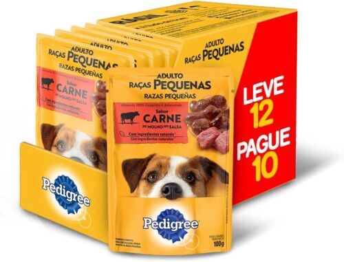 PEDIGREE Ração Úmida Pedigree Sachê Carne Ao Molho Para Cães Adultos De Raças Pequenas - Nível 12 Pague 10 (PACK COM 2)