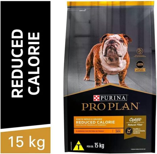 PURINA Pro Plan Ração Pro Plan Calorias Reduzidas Cães Adultos Médios E Grandes 15Kg