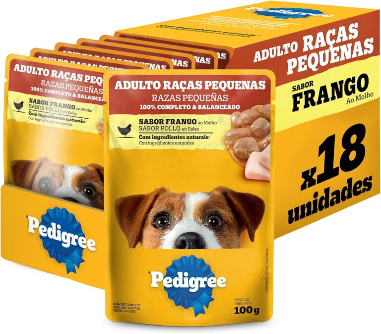 Pack-Racao-Umida-Pedigree-Sache-Frango-ao-Molho-para-Caes