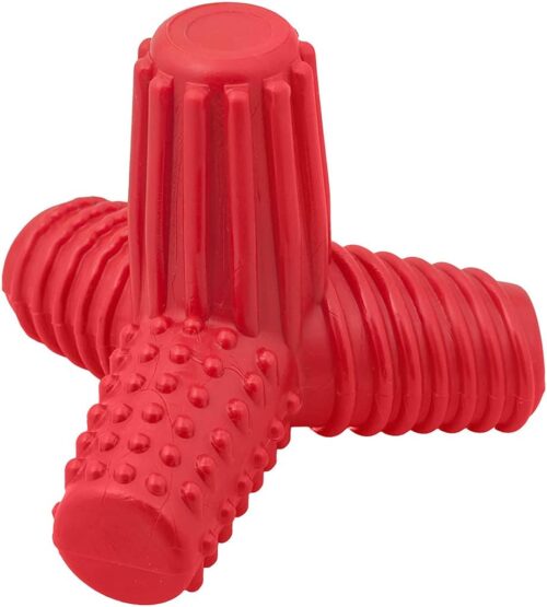 Pet Games Mordedor Tridimensional 4 Cães Nylon Vermelho Tamanho G Para Cães