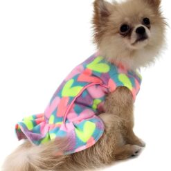 Pickorruchos Vestido Soft Para Cães Coração Marinho 0