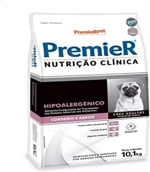 Premier Pet Ração Nutrição Clínica Cães Pequenos Hipoalergênico Cordeiro 10,1kg