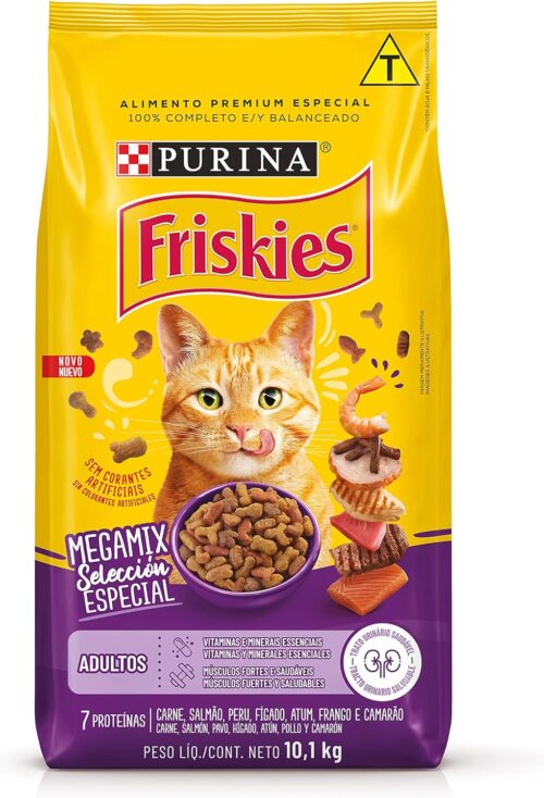 Purina Friskies, Friskies Megamix - Ração Gatos Adultos,10,1Kg