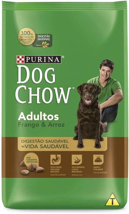 Purina Nestlé Dog Chow Ração Seca Para Cães Adultos Frango E Arroz 15Kg Dog Chow Para Akita Adulto