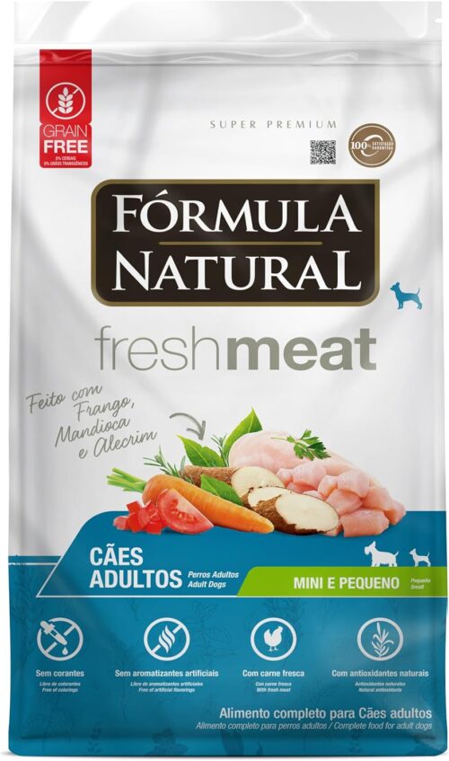 Ração Fórmula Natural Fresh Meat para Cães Adultos de Pequeno Porte 2,5kg frango