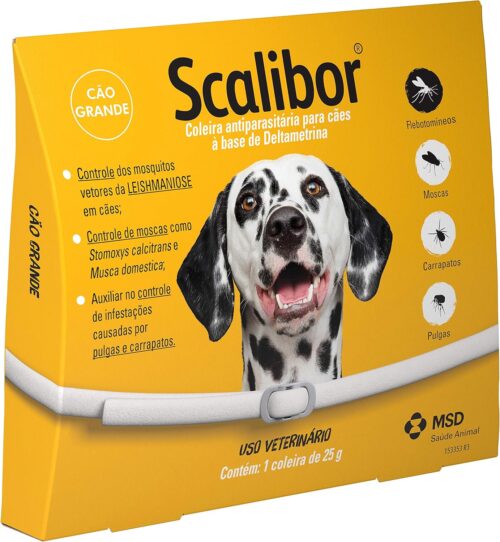 Scalibor Coleira Antiparasitária 65cm para Cães Scalibor para Cães, 65 cm,