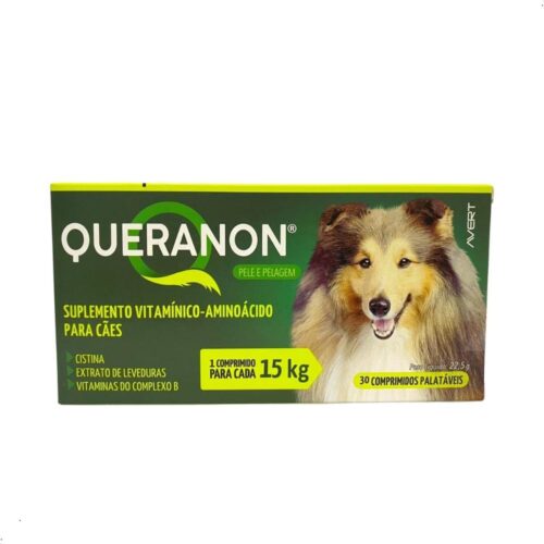 Suplemento Vitamínico Queranon para cães 30 comprimidos