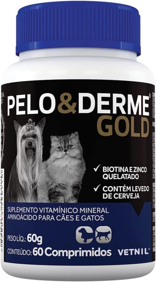 VETNIL Pelo E Derme Gold 60 Comprimidos Vetnil