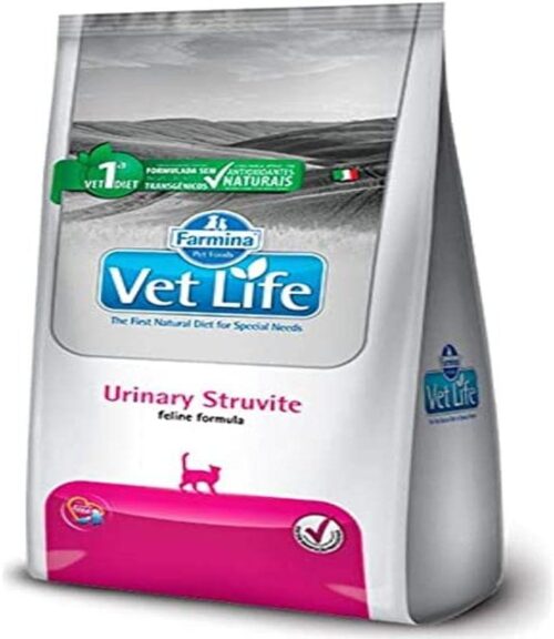 Farmina Vet Life Estruvita Urinária para Gatos Adultos de Todas as Raças 7,5Kg