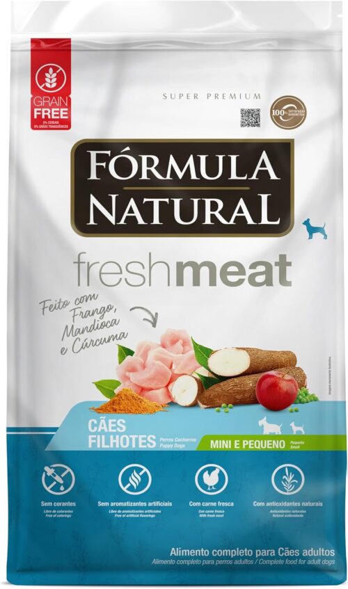 Adimax Ração Fórmula Natural Freshmeat Para Cães Filhotes De Pequeno Porte Sabor Frango 1Kg