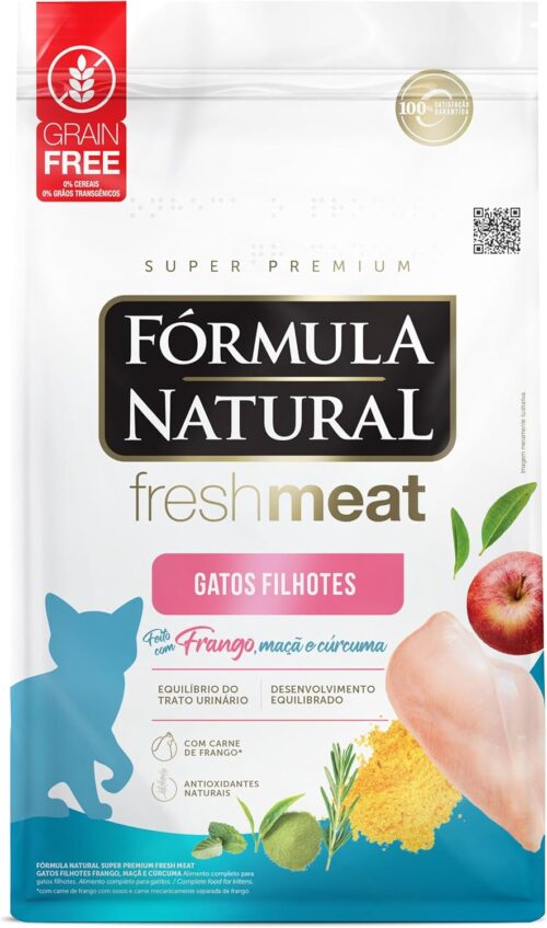 Adimax Ração Fórmula Natural Carne Fresca Para Gatos Filhotes Sabor Frango 1Kg