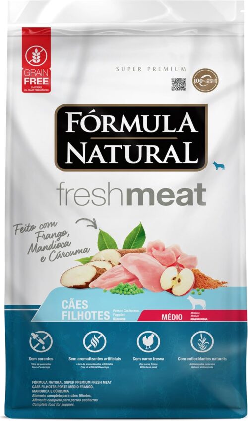 Adimax Ração Fórmula Natural Freshmeat Para Cães Filhotes De Médio Porte Sabor Frango 2 5Kg