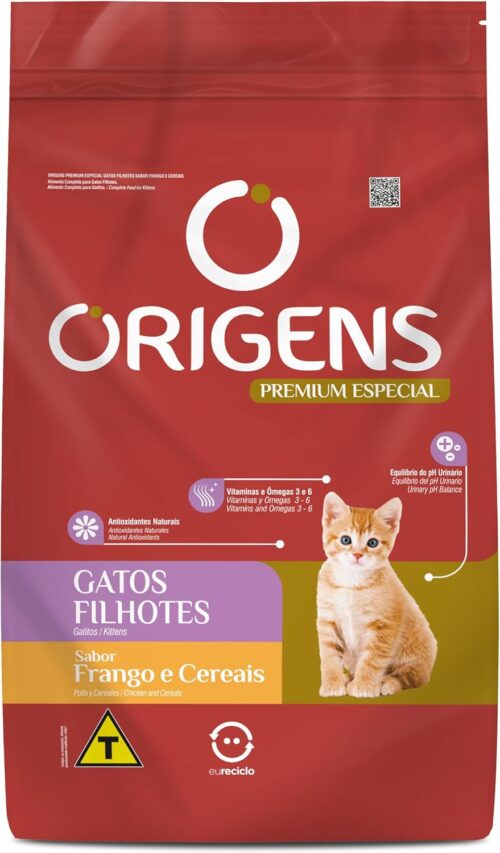 Adimax Ração Origens Para Gatos Filhotes Sabor Frango - 1Kg