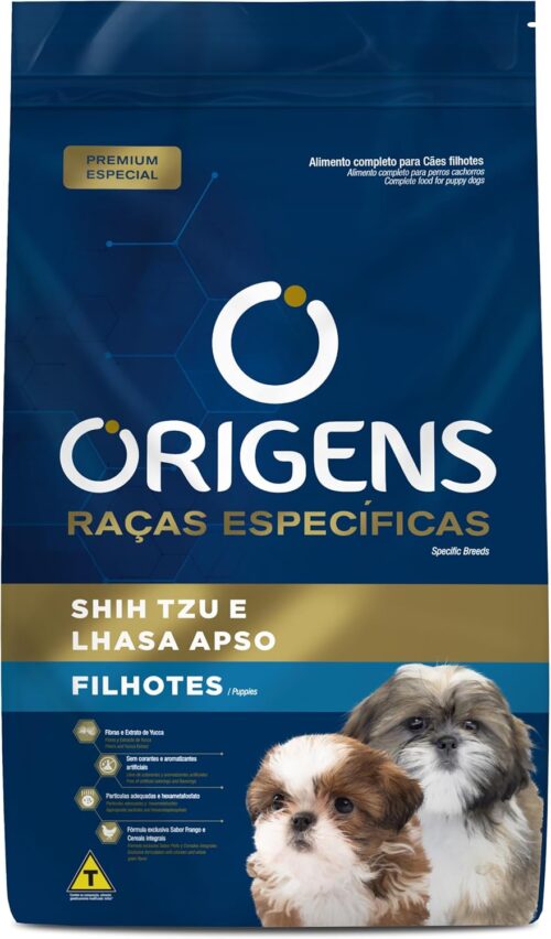 Adimax Ração Origens Racas Especificas Shitzu Lhasa Filhote 10 1Kg