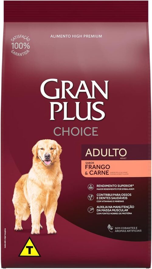 Affinity GranPlus - Escolha Cães Adultos Frango Carne, Ração Guabi, 15kg