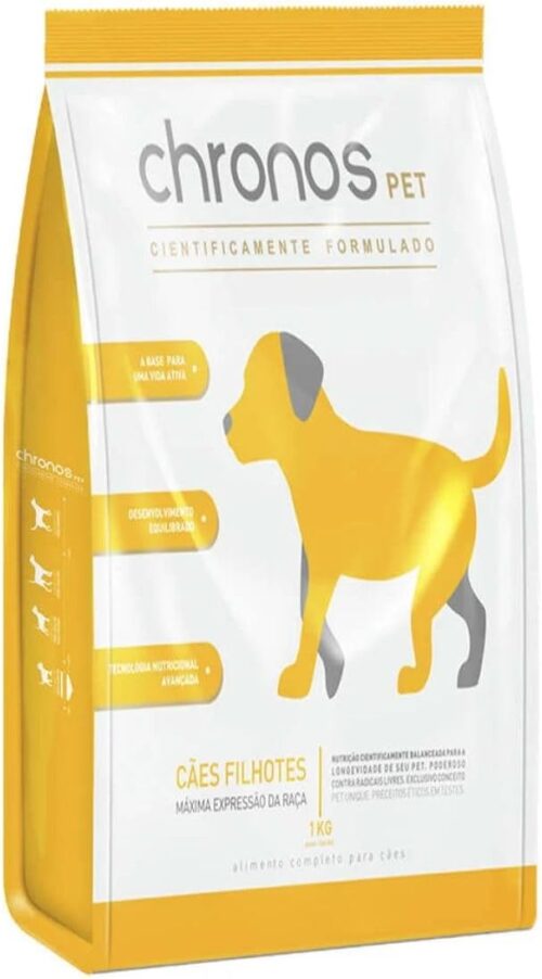 Alimento Chronos Ração Para Cães Filhotes Raças Pequenas E Médias Sabor Frango 1Kg