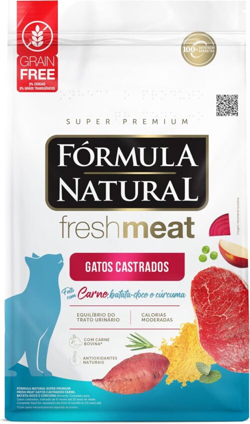 Fórmula Natural Ração Para Gatos Castrados Sabor Carne E Batata 1Kg Carne Fresca