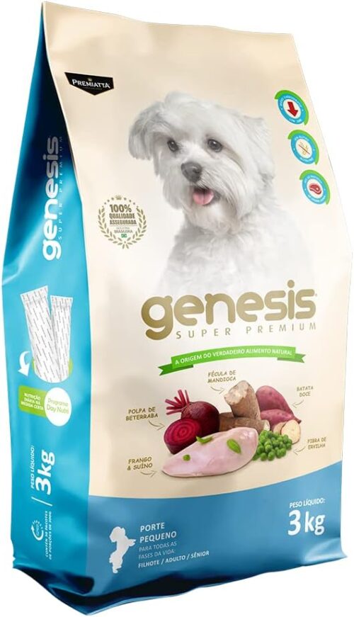 Genesis Sc 3kg (30x100 Grs) Qualita Foods Sabor Frango, Premiatta