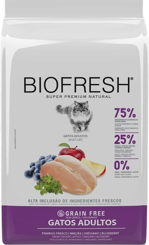 HERCOSUL Ração Biofresh Gatos Adulto Frango - 7 5Kg