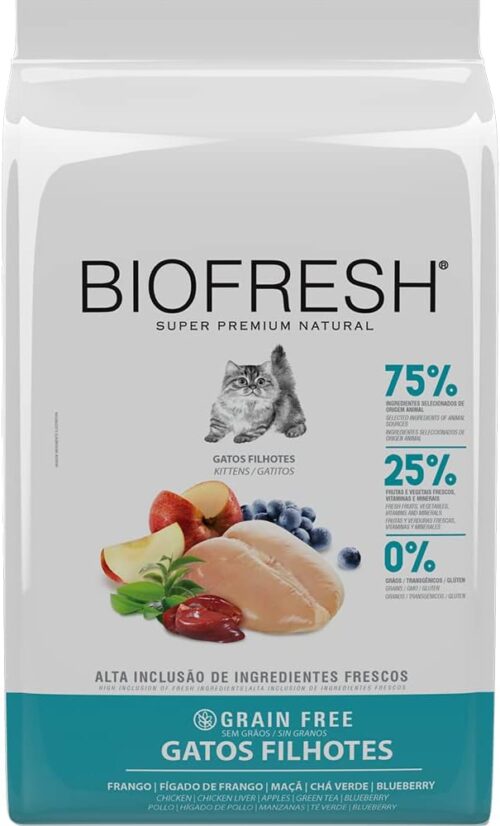 HERCOSUL Ração Biofresh Gatos Filhotes Frango 400 G