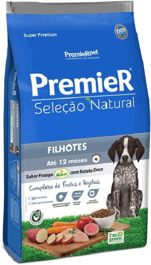 PremieR Pet Ração Premier Seleção Natural Cão Filhote Raça Media Frango E Batata Doce 2 5Kg