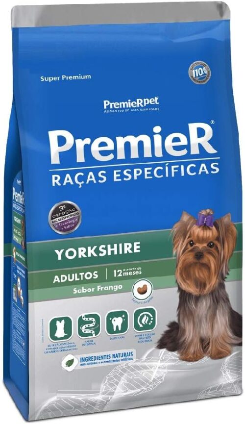 Premier Pet Ração Premier Raças Específicas Yorkshire Para Cães Adultos 7,5 Kg (Pacote De 1)