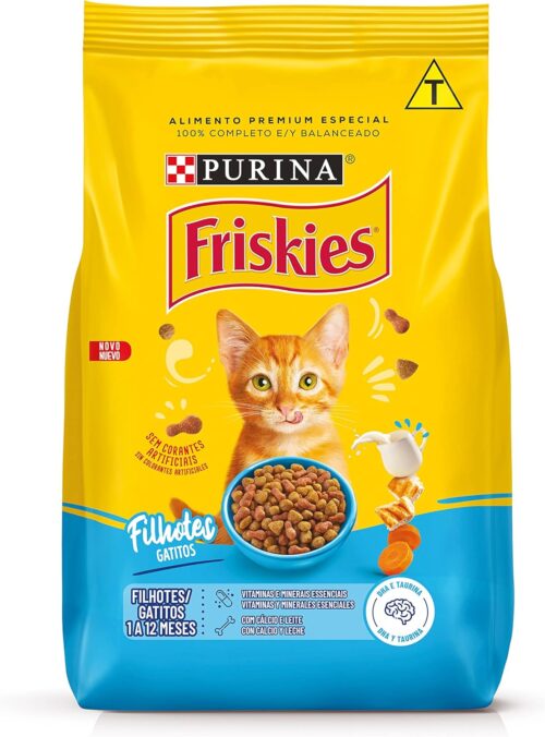 Purina Friskies Ração Friskies Gatos Filhotes Frango Cenoura E Leite 500G