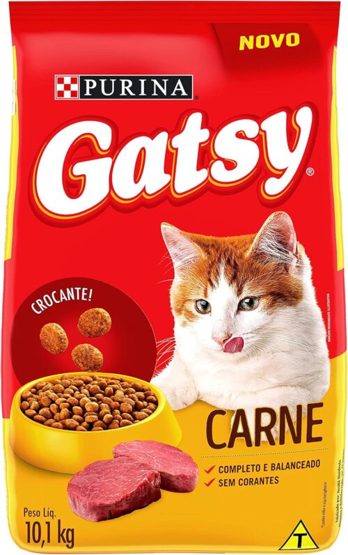 Purina Ração Gatos Adultos Gatsy Carne 10 1Kg