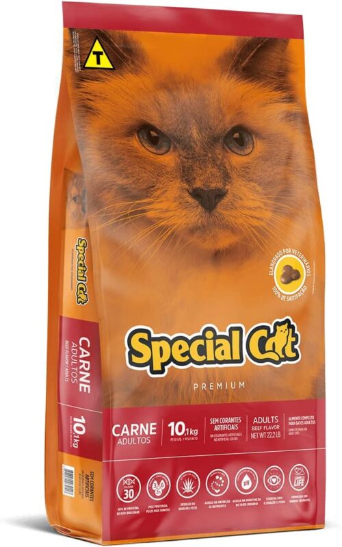 Ração Especial Gato Carne Adultos 10,1Kg