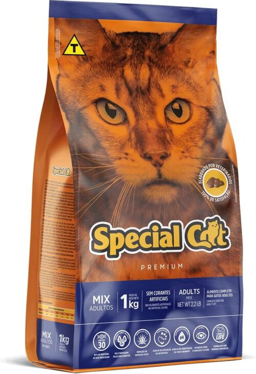 Ração Especial Gato Mix Adultos 1Kg